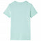 Kindershirt busjesprint 116 lichtmintkleurig
