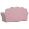 Kinderbank 2-zits zacht pluche roze