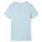 Kindershirt 128 lichtblauw