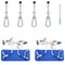 Schommelzitjes 2 st met touwen 37x15 cm polyetheen blauw