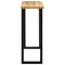 Wandtafel met natuurlijke rand 105x33x76 cm massief mangohout