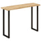 Wandtafel met natuurlijke rand 105x33x76 cm massief mangohout