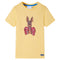 Kindershirt met korte mouwen 128 geel
