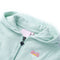 Kindervest met capuchon en rits 128 gemengd lichtmint