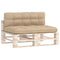 Bankkussens pallet 2 st beige