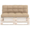 Bankkussens pallet 2 st beige
