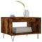 Salontafel 60x50x40 cm bewerkt hout gerookt eikenkleurig