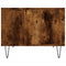 Salontafel 60x50x40 cm bewerkt hout gerookt eikenkleurig