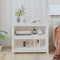 Boekenkast 80x35x68 cm massief grenenhout wit