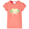 Kindershirt 116 koraalkleurig