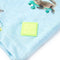 Kindershirt 92 gemleerd lichtblauw