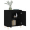 Dressoir 60x35x70 cm bewerkt hout zwart