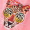 Kindershirt 116 neonroze