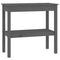 Wandtafel 80x40x75 cm massief grenenhout grijs