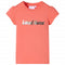 Kindershirt met kapmouwen 104 koraalkleurig