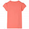 Kindershirt met kapmouwen 104 koraalkleurig