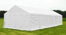 Opslagtent Premium PVC 4x10 mtr in Wit