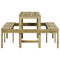 Picknicktafel 160x134x75 cm gempregneerd grenenhout