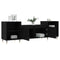 Tv-meubel 160x35x55 cm bewerkt hout zwart
