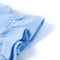 Kindershirt met ruches aan de mouwen glitterprint 104 lichtblauw