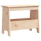 Halbankje 60x28x45 cm massief grenenhout