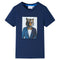 Kindershirt met korte mouwen 128 donkerblauw
