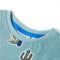 Kindershirt 104 gemleerd lichtgroen