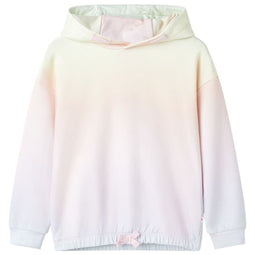 Kindertrui met capuchon 116 sterrenwit