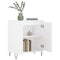 Dressoir 60x35x70 cm bewerkt hout wit