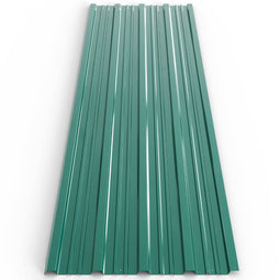 Metalen profielplaten voor dak of wandmontage groen , set 12 stuks