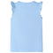 Kindershirt met ruches aan de mouwen 104 lichtblauw