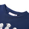 Kindershirt met hondenprint 104 marineblauw