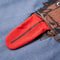 Kindertrui met capuchon 128 gemleerd blauw