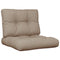Palletkussens 2 st stof taupe