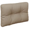 Palletkussens 2 st stof taupe