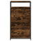 Schoenenkast 60x34x112 cm bewerkt hout gerookt eikenkleurig