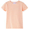 Kindershirt gestreept 116 neonoranje
