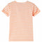 Kindershirt gestreept 116 neonoranje