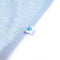 Kindershirt 116 gemleerd zachtblauw