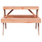 Picknicktafel 105x134x75 cm massief douglashout