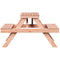 Picknicktafel 105x134x75 cm massief douglashout
