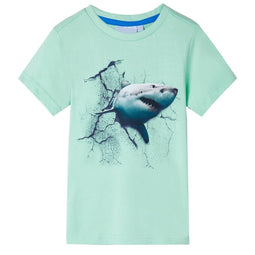 Kindershirt 116 lichtgroen