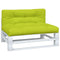 Palletkussens 2 st stof heldergroen