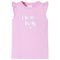 Kindershirt met ruches aan de mouwen 128 lila
