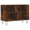 Tv-meubel 69,5x30x50 cm bewerkt hout gerookt eikenkleurig
