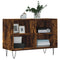 Tv-meubel 69,5x30x50 cm bewerkt hout gerookt eikenkleurig