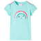 Kindershirt 116 lichtmintkleurig