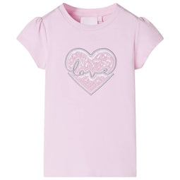 Kindershirt 140 lichtroze