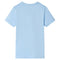 Kindershirt met korte mouwen 128 lichtblauw