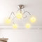 Plafondlamp met glasbollen rond 5xG9